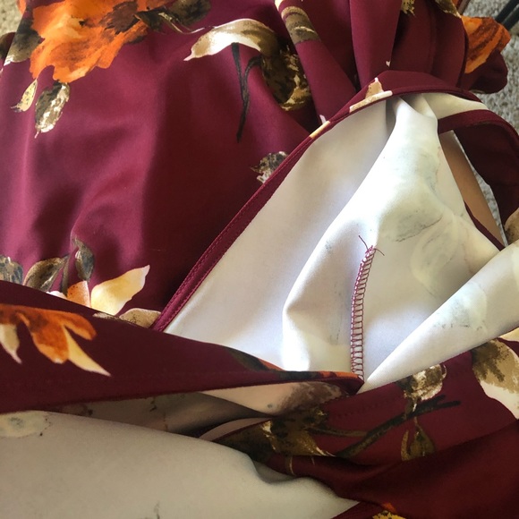 AKIRA Ruffle Trim Floral Maxi Dress - Picture 6 of 7